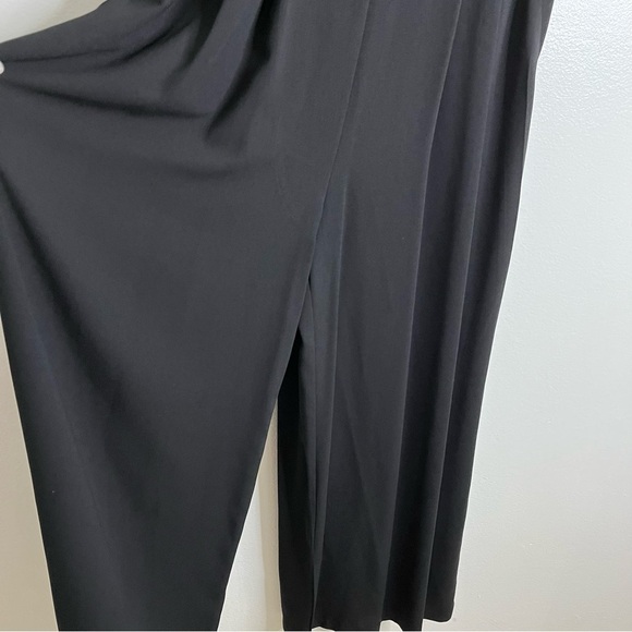 Vince Camuto Jumpsuit Women's Size 6 Black Sleeveless Wide Leg Dressy Pantsuit - Picture 4 of 7